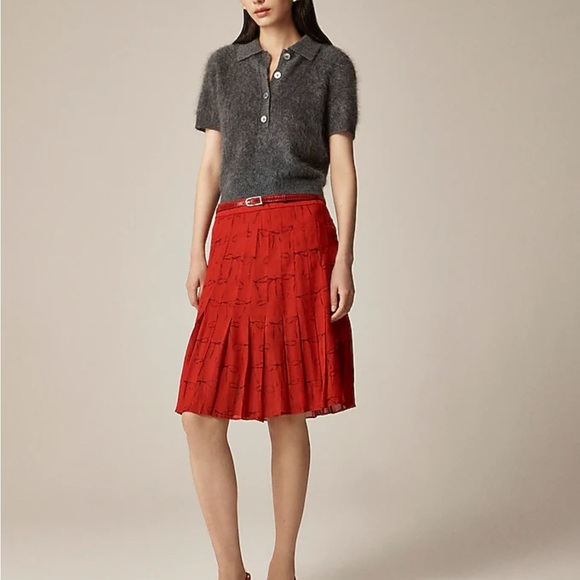 J. Crew Dresses & Skirts - J. Crew Vibrant Red A-Line Skirt
